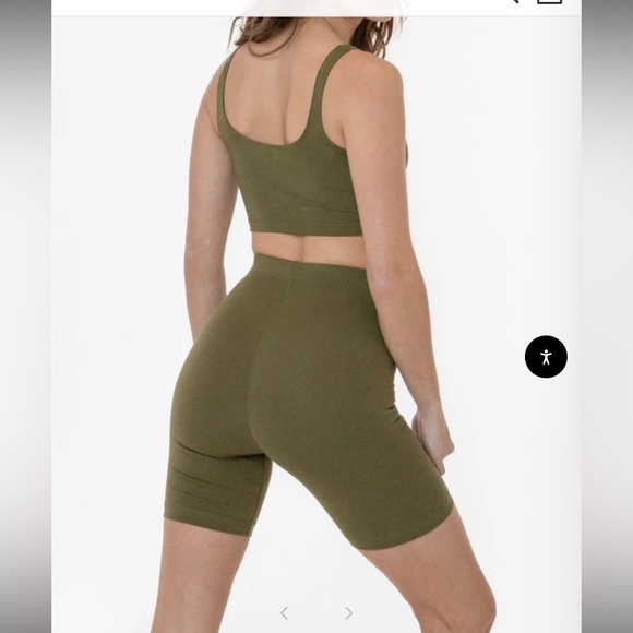 EUC Los Angeles Apparel spandex bike shorts black M - Picture 8 of 8